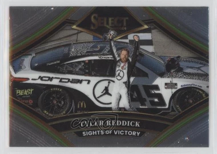 2024 Panini Select Sights of Victory Tyler Reddick #9 - Image 1 of 2