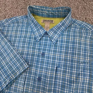 Duluth Trading belüftetes Angelhemd Herren XL blau kariert kurzarm - Bild 1 von 6