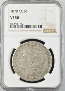 1879 CC Morgan Silver Dollar NGC VF-30 - Picture 1 of 2