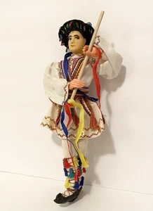 Traditional Romanian folk dancer hard plastic vintage figurine - Picture 1 of 8