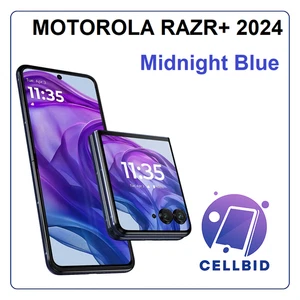 MOTOROLA MOTO RAZR+ 2024 XT2451 6.9" FLIP UNLOCKED🔓 12GB 256GB 5G Midnight Blue - Picture 1 of 8