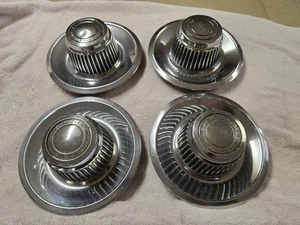 1968 1969 1970 1971 CHEVY CHEVELLE CAMARO CORVETTE RALLY WHEEL CAPS GM CHEVROLET - Picture 1 of 24