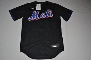 Nike Men's New York Mets Francisco Lindor  Black Cool Base Alternate Jersey NEW