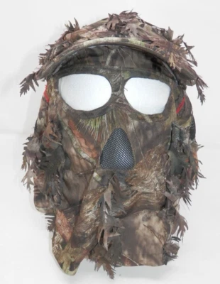 x2 Game Face Gear Leafy Realtree Hat • Quick Camo Face Mask Cap Strapback Hunter - Image 1 of 4