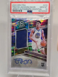 2023-24 Spectra Trayce Jackson-Davis Rookie Jersey Auto /99 PSA 10 - Picture 1 of 2