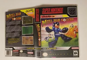 ERSATZHÜLLE Mega Man Soccer Kunststoffhülle Custom Schutzhülle Nintendo SNES - Bild 1 von 4
