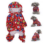S Hooded Dog Raincoat Reflective Waterproof 4 Legs Pet Rain Jacket Dog Ponch Nd2
