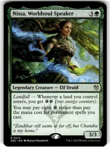 Nissa, Worldsoul Speaker Commander: Aetherdrift NM MTG MAGIC - Picture 1 of 1