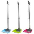 Long Handled Dustpan And Soft Brush Set Sweep Easy Clean Scoop Set 4 Colours