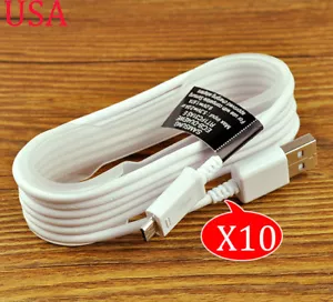 10x Fast Charging Cable Cord For Samsung Galaxy S7/S6/edge/Note 5/Note 4 5FT - Picture 1 of 3