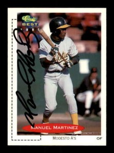 1991 Classic Best #145 Manny Martinez AUTOGRAPHED!!!! 242930