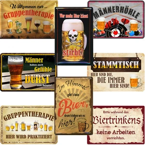 Blechschild Schilder 20x30cm Bier Geschenk  Weihnachten Werkstatt Partykeller - Bild 1 von 9