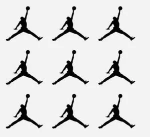 Set of Twelve Jumpman Iron On DTF Transfers For Soft Garments T-shirt etc. - Picture 1 of 1