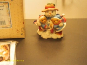 Cherished Teddies ` FRANK & HELEN - 1998 Herbstkatalog exklusiver Schneemann - Bild 1 von 4