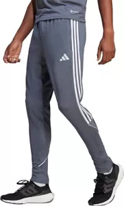 Adidas Men's M-Tall TIRO 23 League Tapered Track Gray Aeroready Pant IB8478 - Picture 1 of 9