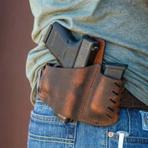 Funda de cuero para pistola táctica oculta cinturón de transporte arma pistola soporte para pistola - Imagen 1 de 8