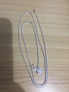 925 Sterling Plated Silver Snake Chain Necklace 2mm 24" - Picture 1 of 1