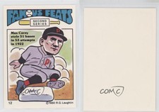 1980 Laughlin Famous Feats Second Series Max Carey #12 HOF
