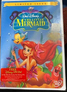 Walt Disney THE LITTLE MERMAID DVD Animation Ariel Limited Edition RARE Sealed - Picture 1 of 2
