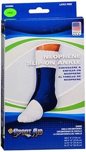 SportAid Neoprene Ankle Brace, Large (8 Pack) - Picture 1 of 1