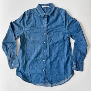 Neu ohne Etikett Everlane Damen The Relaxed Chambray Button-Down-Shirt Langarm Größe XS - Bild 1 von 8