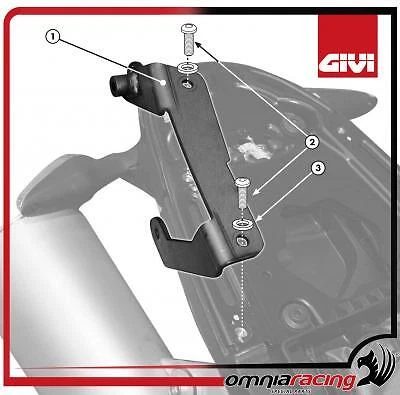 GIVI lateral soft bad holder mounting kit Ducati Monster 696 796 1100 Evo 08-14 - Image 1 of 4