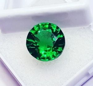 Zertifizierter natürlicher Tsavorit grüner Granat 9,30 ct loser Edelstein runde Form - Bild 1 von 6
