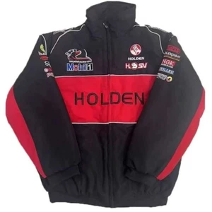 New Unisex Adults Holden Racing Team Embroidery Cotton Padded Zip Racing Jacket - Picture 1 of 9