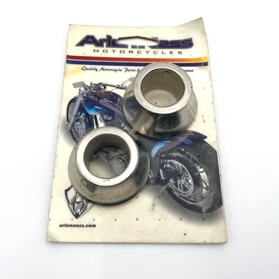 Arlen Ness 01-560 Chrome Radius Axle Spacers Harley-Davidson FLT Tour Glide - Image 1 of 4