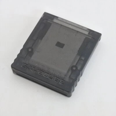 Gamecube Clear Black Memory Card 59 DOL-008 Nintendo Official GC 2176 - Image 1 of 2