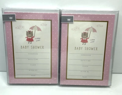 Hallmark Cares Girl Baby Shower Invitations w/Envelopes 2 Pkgs Of 10 (20 Total) - Image 1 of 4