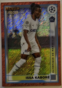 Issa Kabore OLYMPIQUE DE MARSEILLE 2022-23 UEFA Merlin Chrome RC Rose Gold /299