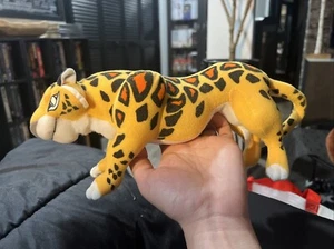 RARO!! Peluche Tarzán Vintage Mattel Arco Toys Disney SABOR Leopardo Guepardo 11" - Imagen 1 de 3