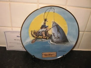 THE ART OF FISHING PLATE - NOW WHAT - DANBURY MINT - Picture 1 of 1