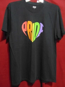 Men's Size L Heart Shaped PRIDE Rainbow colored by Briscoe NEW w/ TAGS! - Picture 1 of 3