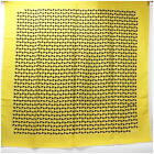 Authentic Gucci Old Gucci Silk Scarf Vintage Yellow Whale Pattern Used A Rank