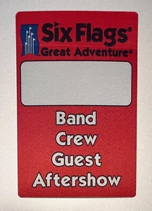 Six Flags Great Adventure Silk After Show/Backstage Crew Pass Jackson New Jersey - Picture 1 of 1