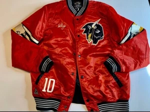 Victory x 10 Deep Bomber Chieftains Red Jacket Large Coat - Bild 1 von 8