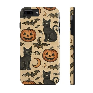 Halloween Katze Handyhülle, süße robuste Handyhülle, schwarzes Katzendesign, […] - Bild 1 von 107