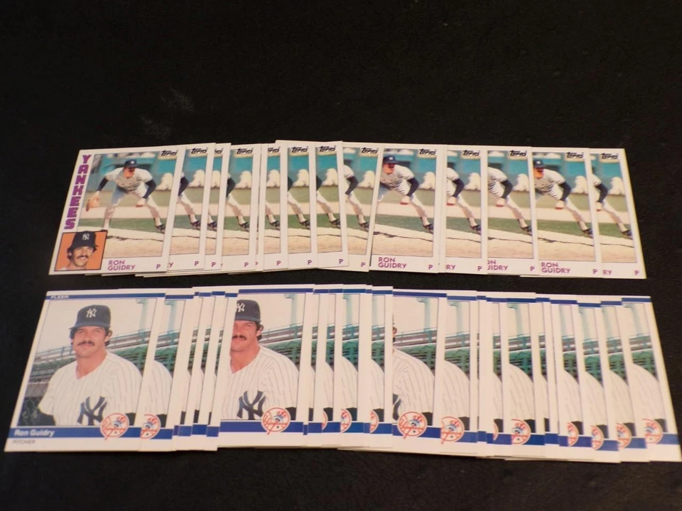 Fleer-Topps 1984 ¡Lote de 40 tarjetas RON GUIDRY! ¡YANKEES! Foto 1 de 1