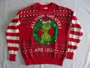The Grinch "All your sweaters are ugly" Erwachsene Gr. M Baumwolle/Poly Pullover - Bild 1 von 3