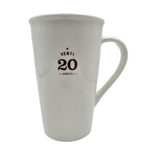 Starbucks Coffee Mug Venti 20 Ounces Latte Large White Glossy Ceramic EST 1971 - Picture 1 of 10