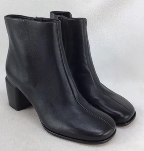 VINCE Nuevas Botas Maggie de Cuero Negro Talla 7 (Y046) - Imagen 1 de 5