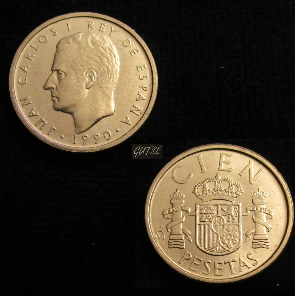 SPAIN, JUAN CARLOS I-4, 100 PESETAS 1990, FLEUR DE LIS OBVERSE, UNCIRCULATED. - Image 1 of 1