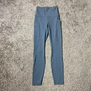 Pantalón Lululemon Talla 2 Align tiro alto con bolsillos 25" gris aceite - Imagen 1 de 6