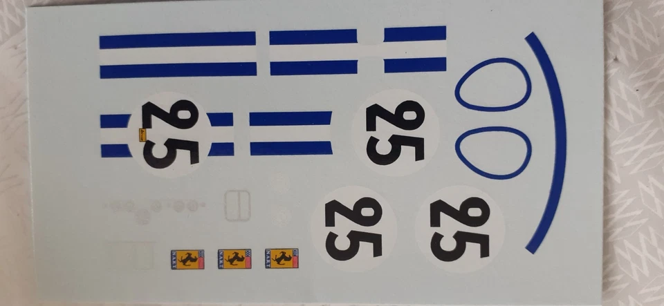 decals decalcomanie ferrari dino nart lm le mans 1966 1/32 - Photo 1/1