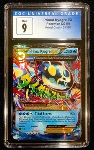 Pokemon PRIMAL KYOGRE EX #55/160 XY Primal Clash - CGC 9 (PSA?)- CLEAN - LOW POP - Picture 1 of 2
