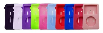 Silicone Case for Apple iPod Classic 5th / 6th / 7th Thick Colors - Black/White - Image 1 of 2