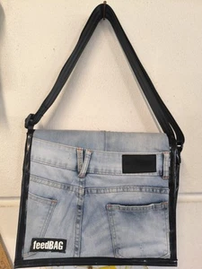 Original neue FeedBAG Tasche aus LKW-Plane mit Jeans-Klappe - Bild 1 von 2