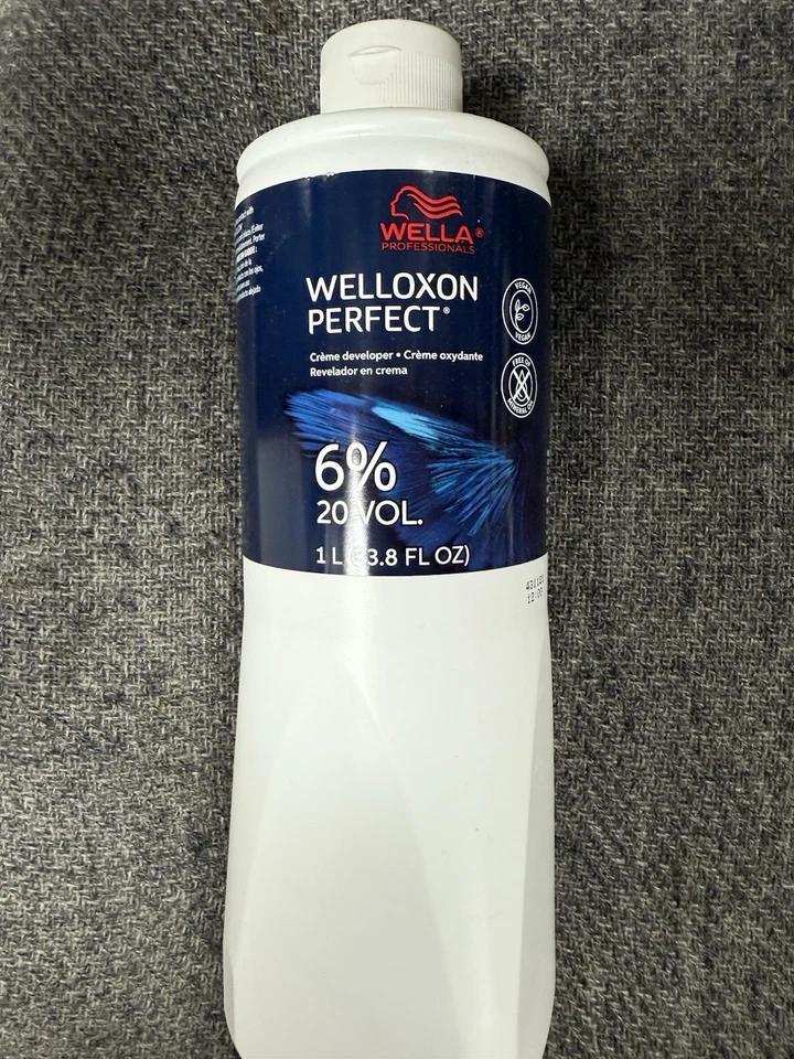 3 nuevas cremas Wella Welloxon Perfect 6% 20 volúmenes desarrollador 1 litro 33,8 oz cada una Foto 1 de 1